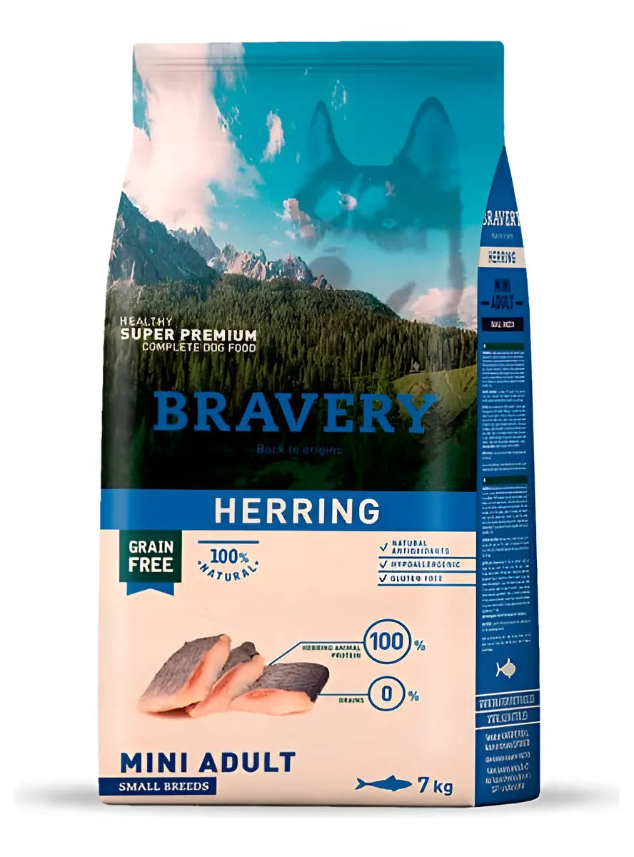 Bravery herring perro mini adulto 7KG