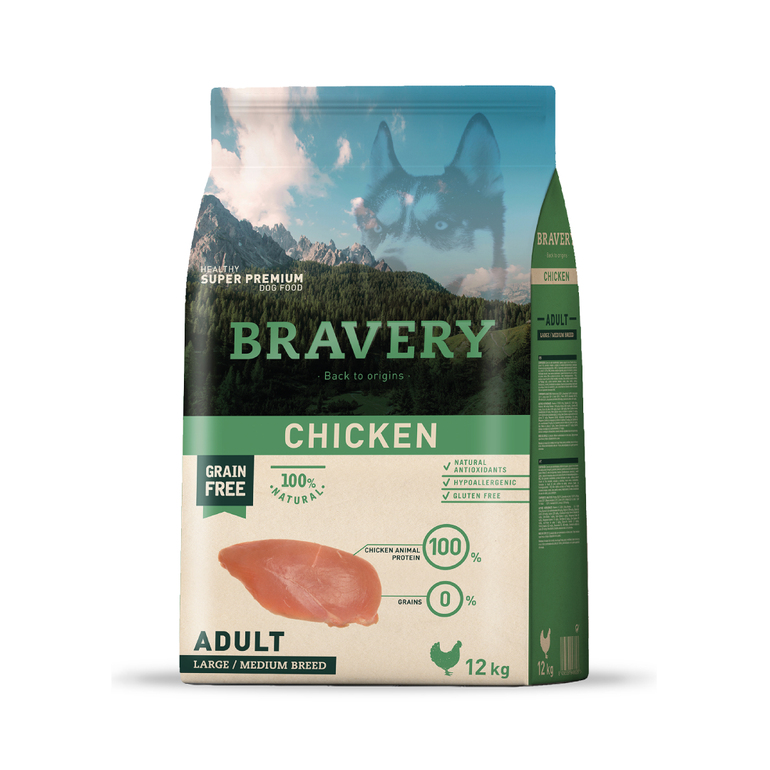 Bravery chicken perro adulto 12KG