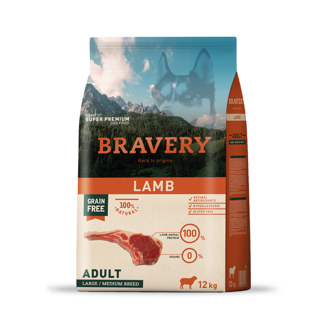 Bravery lamb perro adulto 12KG