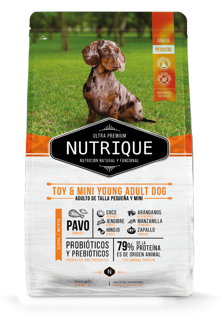 Nutrique Toy & Mini Young Adult Dog 3KG Vitalcan