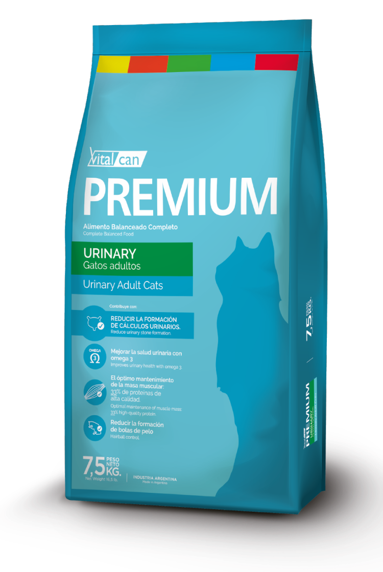 Premium gato adulto urinary 7,5KG Vitalcan