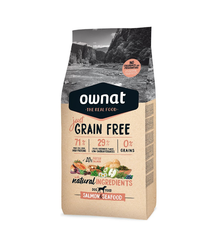 Ownat Grain Free Perro Adulto Salmon&Seafood 3Kg