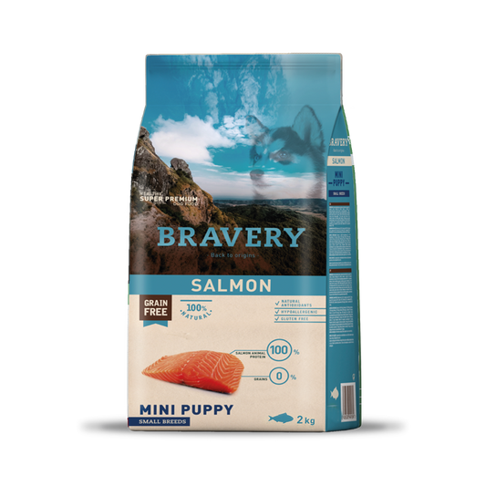 Bravery salmon perro mini puppy 2KG