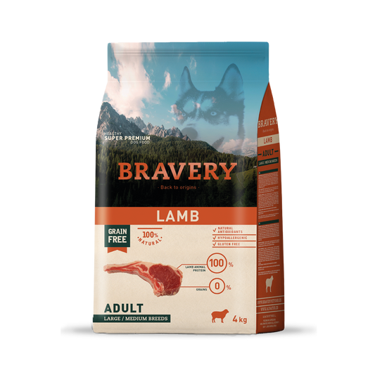 Bravery lamb perro adulto 4KG