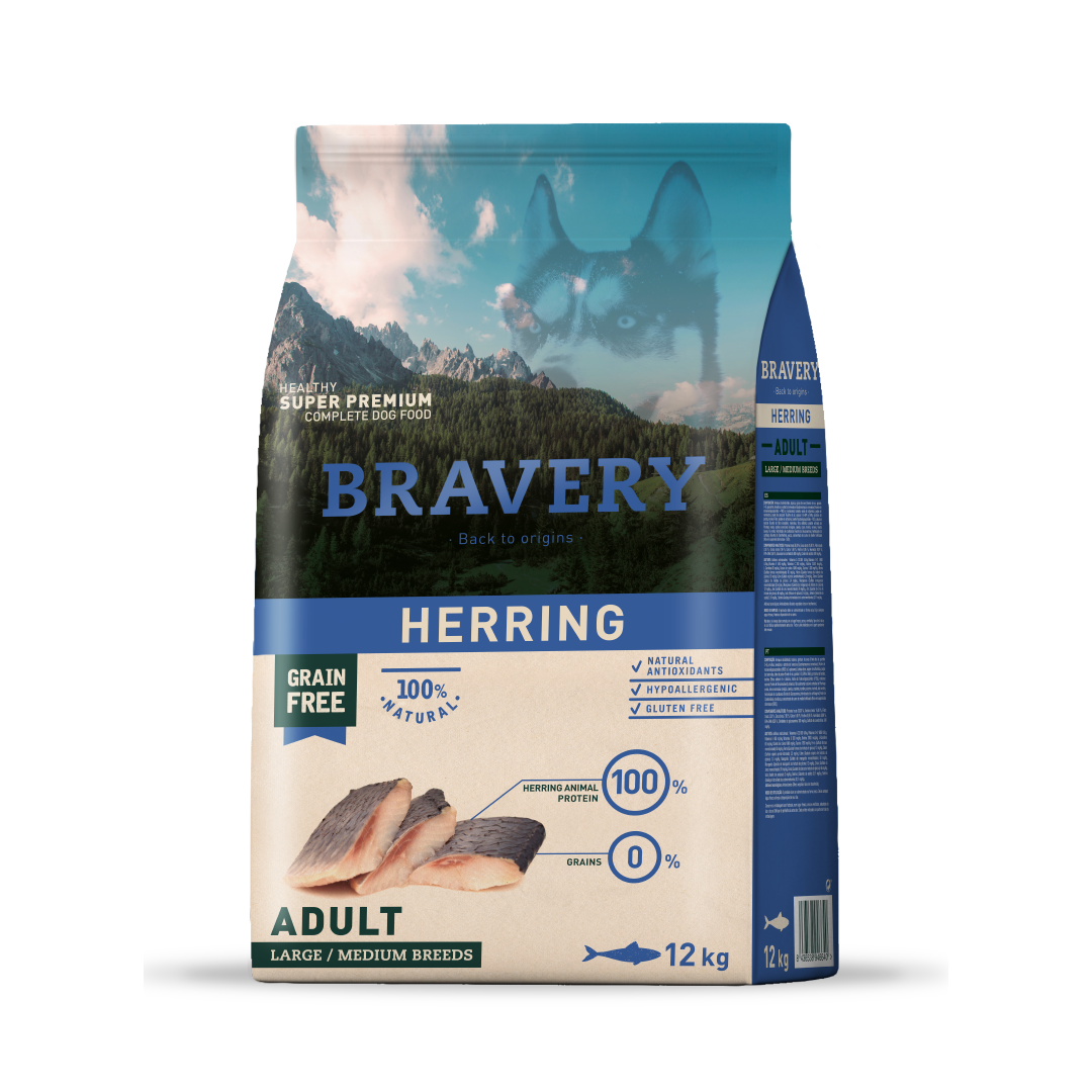 Bravery herring perro adulto 12KG
