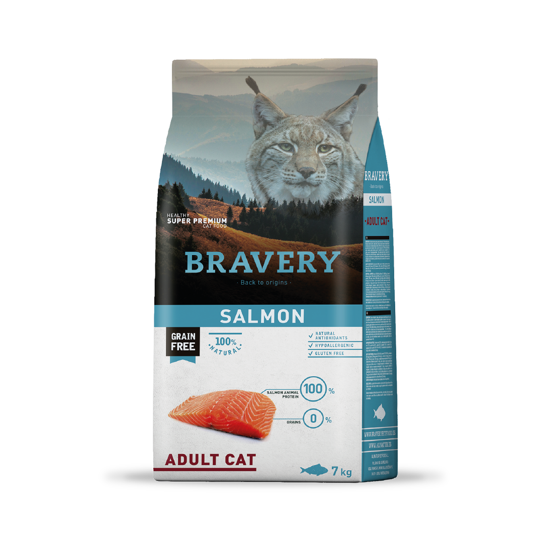Bravery salmon gato adulto 2KG