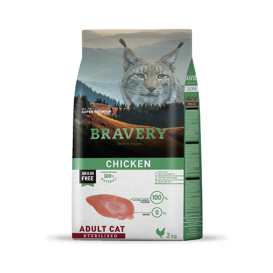 Bravery chicken gato adulto esterilizado 2KG