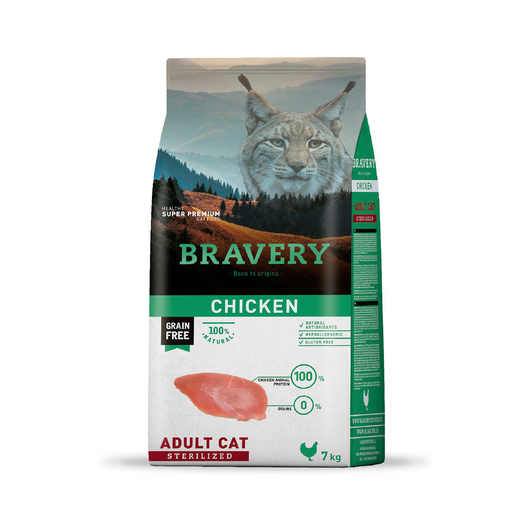 Bravery chicken gato adulto esterilizado 7KG