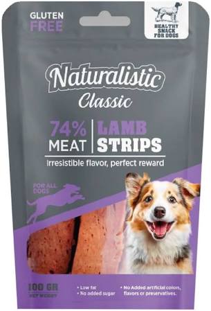 Snack Naturalistic lamb strips 100GR
