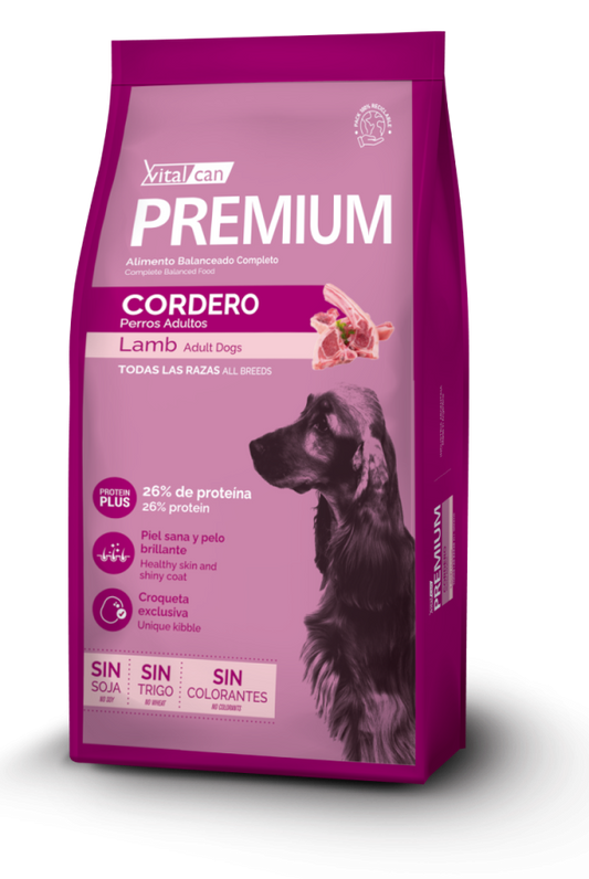 Premium cordero perro 20KG Vitalcan