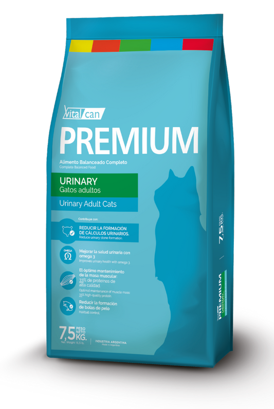 Premium gato adulto urinary 7,5KG Vitalcan