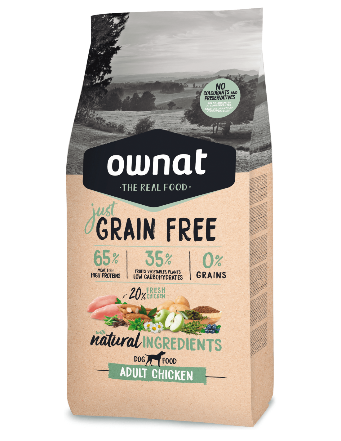 Ownat Grain Free Perro Adulto Chicken 3Kg