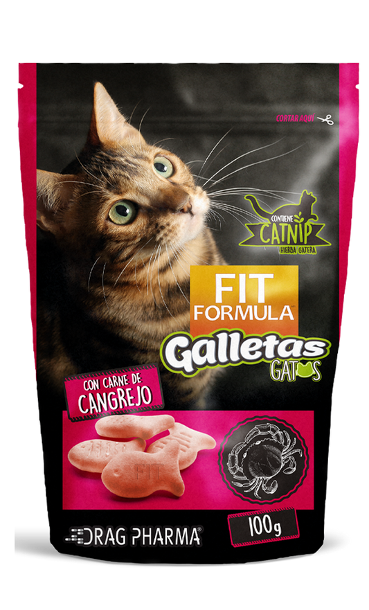 Fit Formula snack gato galletas de cangrejo 100GR