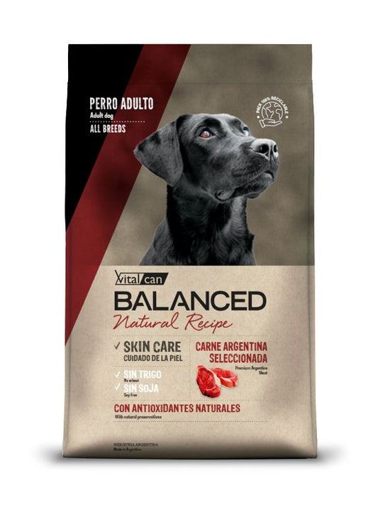 Balanced Natural Recipe Carne Argentina Perro 15KG